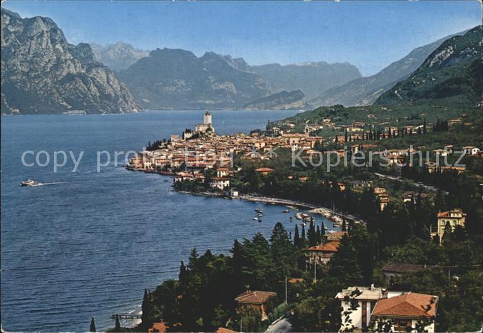 Malcesine Lago di Garda Fliegeraufnahme