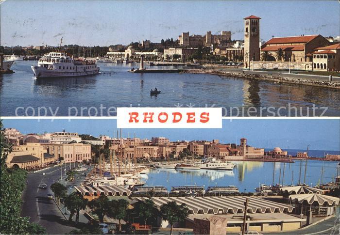 Rhodes Rhodos Greece Hafen Faehre