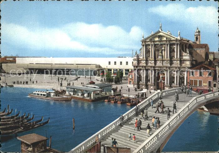Venezia Venedig Chiesa degli Scalzi e Stazione Ferroviaria Kirche Bahnhof