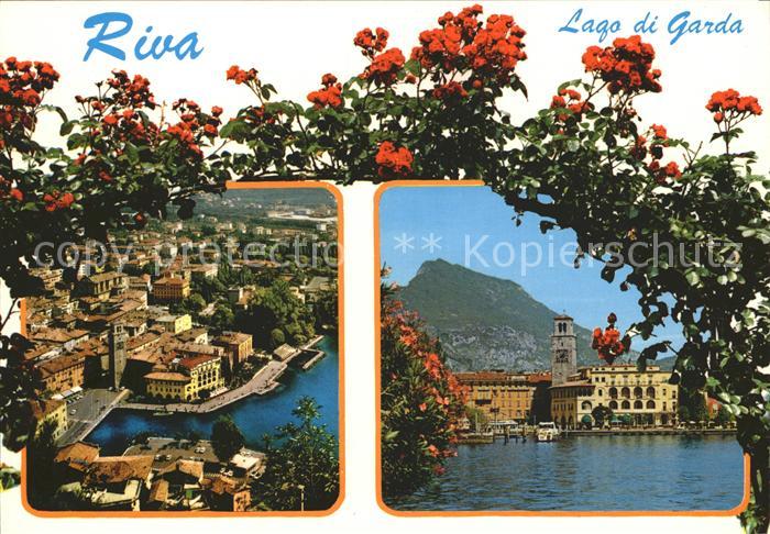 Riva del Garda Ortsansichten Kirche Gardasee Rosenbusch