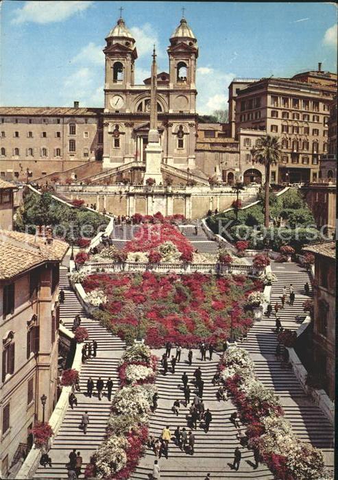 Roma Rom Piazza di Spagna e Trinita dei Monti Spanischer Platz Kirche