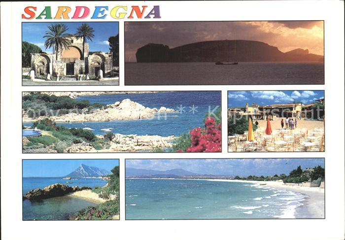 Sardegna Teilansichten Kueste Strand Restaurant