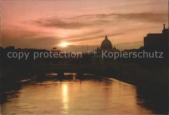Roma Rom Tramonto sul Tevere Sonnenuntergang am Tiber