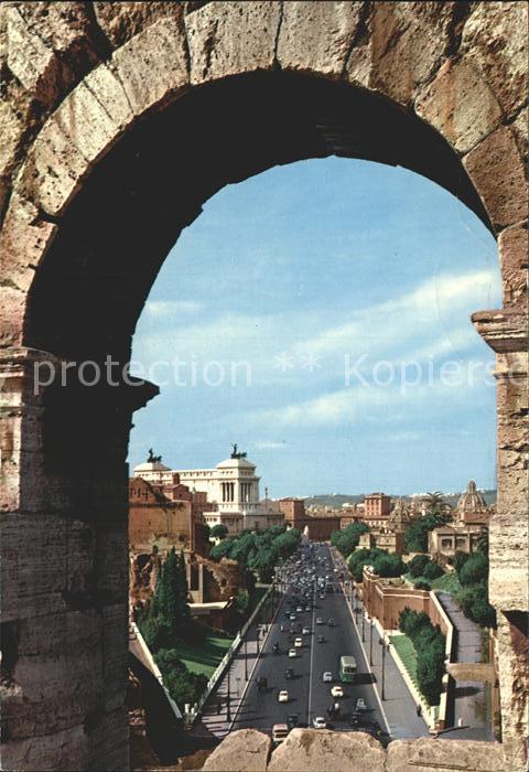 Roma Rom Via dei Fori Imperiali dal Colosseo