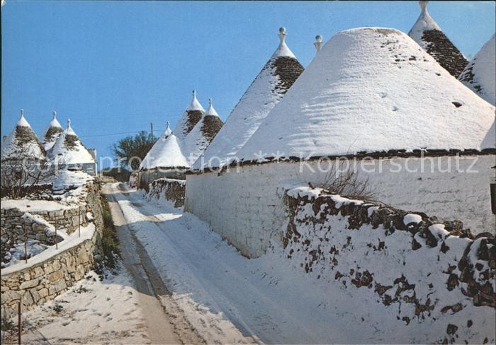 Alberobello Paesaggio sotto la neve
