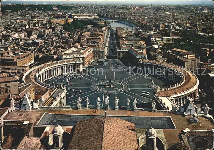 Vatikanstadt Citta del Vaticano Piazza San Pietro dalla Cupola