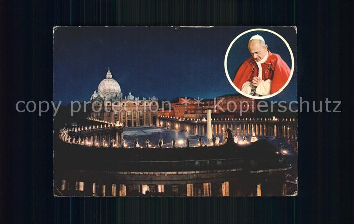 Vatikanstadt Citta del Vaticano Piazza e Basilican di San Pietro Papa