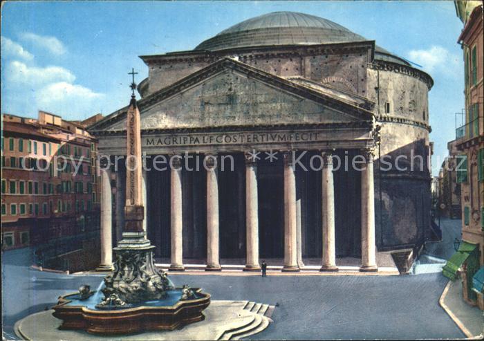 Roma Rom Il Pantheon Fontana