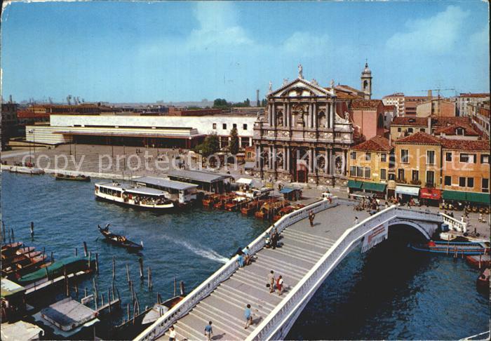 Venezia Venedig La Ferrovia e Ponte degli Scalzi Bahnhof Bruecke