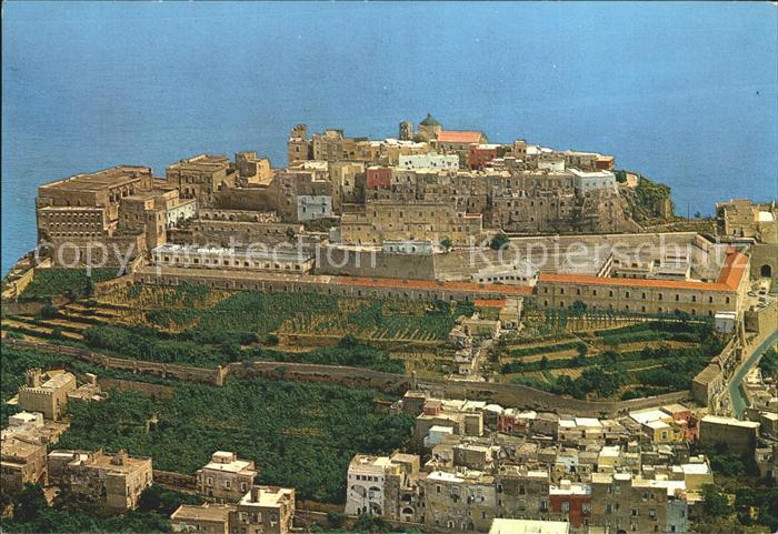 Procida Abbazia di San Michele Castello Aragonese Abtei Schloss Fliegeraufnahme