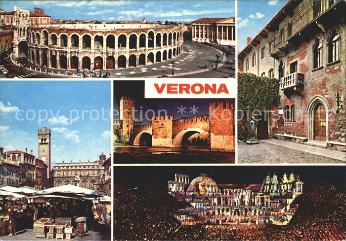 Verona Veneto Arena Marktplatz Bruecke