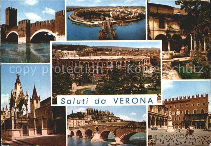 Verona Veneto Bruecke Platz Denkmal Arena