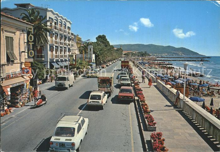 Diano Marina Lungomare e spiaggia Strand Promenade Riviera dei Fiori