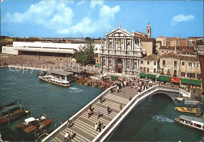 Venezia Venedig Chiesa degli Scalzi e Stazione Ferroviaria