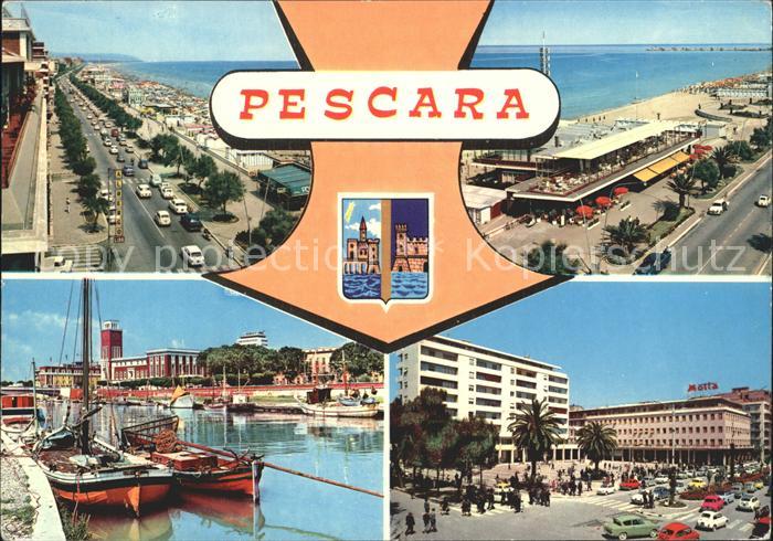 Pescara Strand Promenade Hafen Strassenpartie
