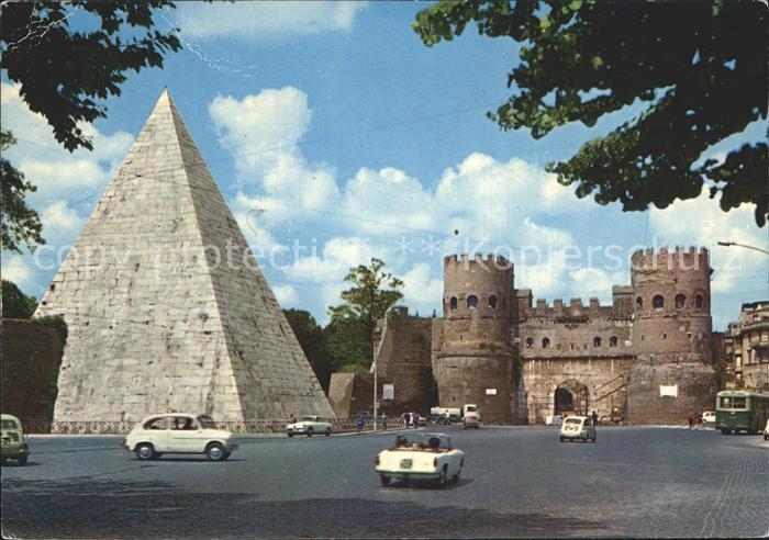 Roma Rom Piramide di Caio Cestio e Porta San Paolo Pyramide