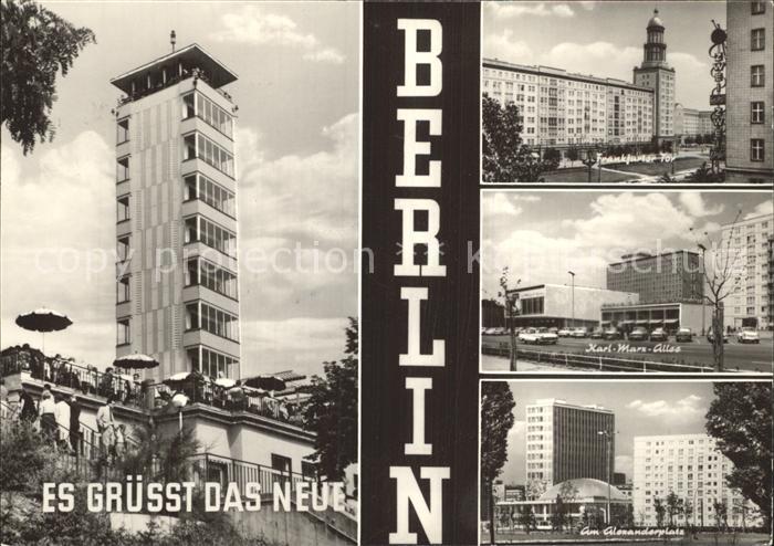 BERLIN  CITY Mueggelturm Frankfurter Tor Karl Marx Allee Alexanderplatz