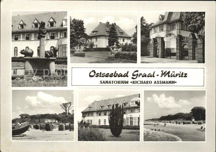 Graal-Mueritz Ostseebad Sanatorium Richard Assmann Strand Brunnen