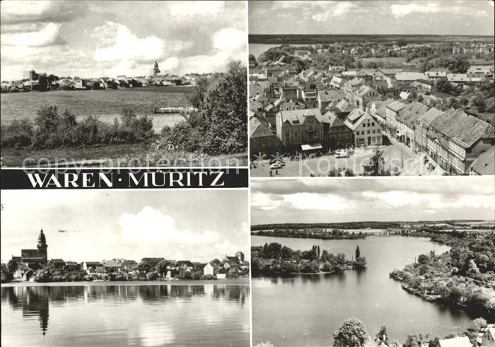 Waren Mueritz Teilansichten Kirche Mecklenburgische Seenplatte