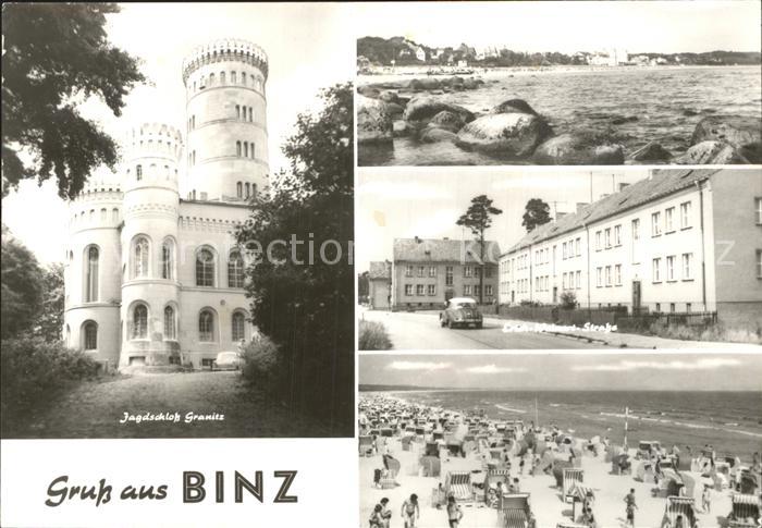 Binz Ruegen Jagdschloss Granitz Kueste Erich Weinert Strasse Strand