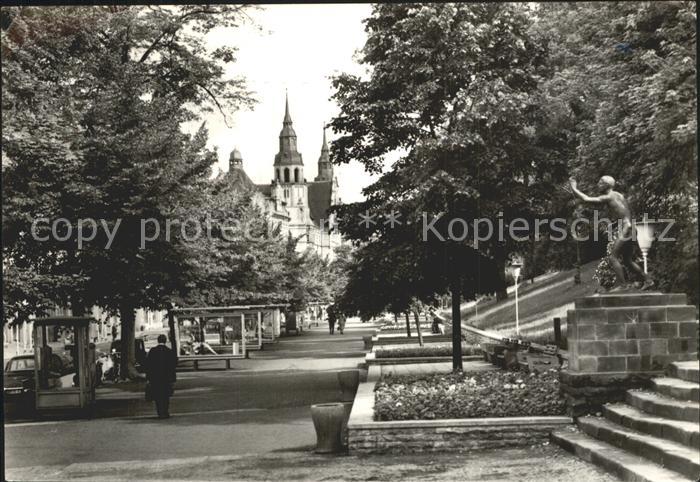 Halle Saale Hansering Statue Kirche