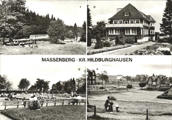 Masserberg Waldschwimmbad Augenheilstaette Dr Lenz Kurpark Teilansicht