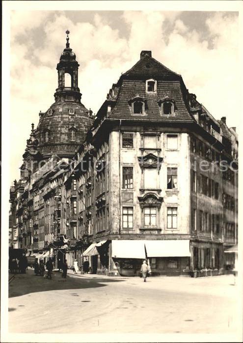 DRESDEN Elbe Frauenkirche vor der Zerstoerung