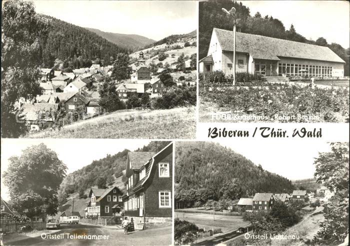 Biberau Teilansichten FDGB Kulturhaus OT Tellerhammer Lichtenau