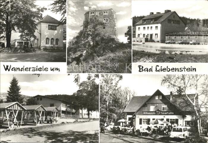 Bad Liebenstein Wanderziele HO Gaststaette Altenstein Burgruine Forsthaus Waldga