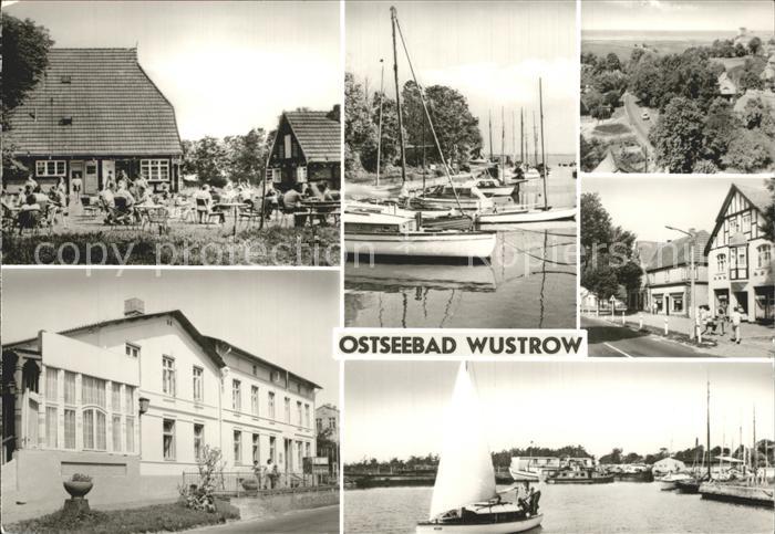 Wustrow Ostseebad Teilansichten Gaststaette Hafen Segelboot