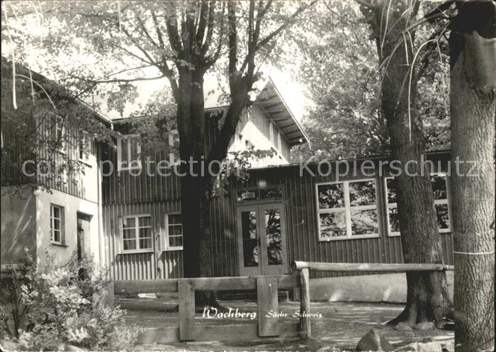 Saupsdorf Wachberg Berggaststaette Handabzug