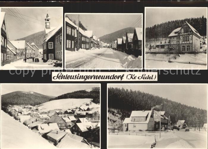 Schleusingerneundorf Teilansichten im Winter
