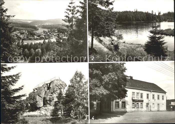 Tannenbergsthal Vogtland OT Jaegersgruen Vogtlandsee Schneckenstein Felsen Gasts