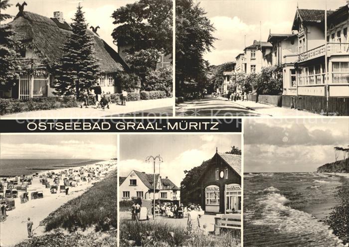 Graal-Mueritz Ostseebad Ortspartien Strand Kueste Milchbar Seestern