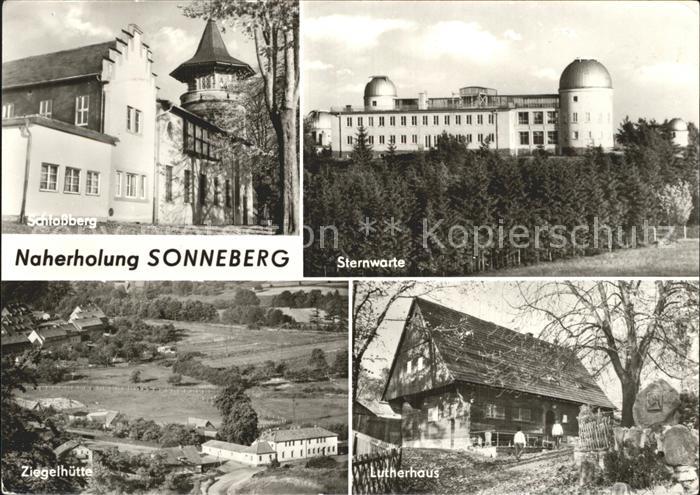 Sonneberg Thueringen Schlossberg Sternwarte Lutherhaus Ziegelhuette