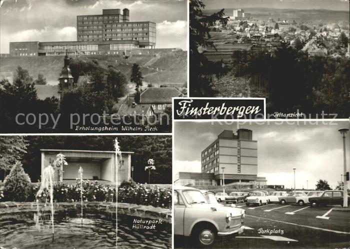 Finsterbergen Erholungsheim Wilhelm Pieck Teilansicht Parkplatz Naturpark Huellr