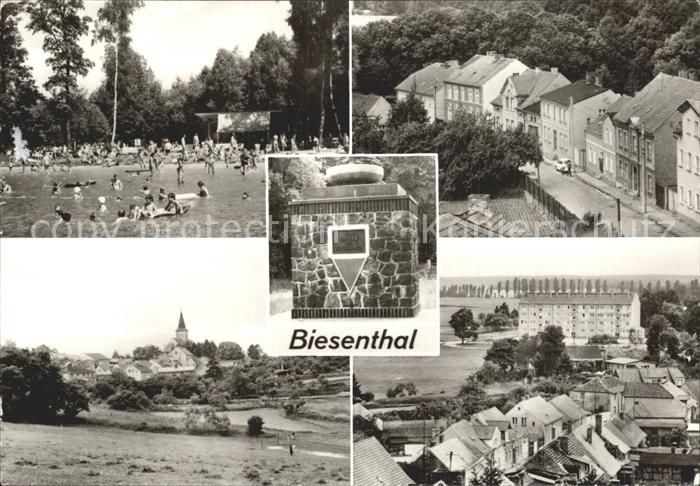 Biesenthal-Bernau Teilansichten Kirche Badestrand Denkmal Den Opfern des Faschis