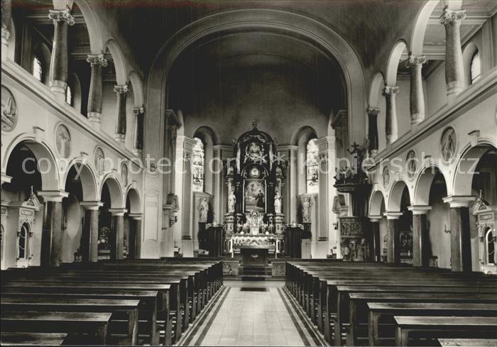 Heiligenstadt Eichsfeld Inneres der Pfarr und Klosterkirche St Gerhard