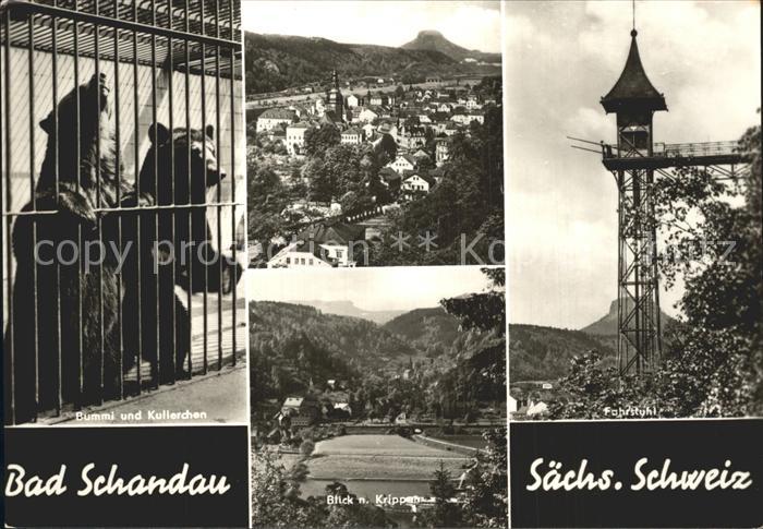 Bad Schandau Panorama Krippen Fahrstuhl Baeren