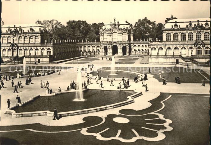 DRESDEN Elbe Anlagen im Zwinger