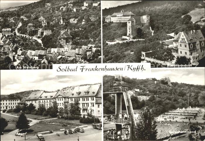 Frankenhausen Bad Weinberg Hausmannsturm Soleschwimmbad Anger