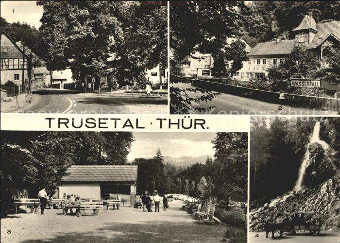 Trusetal Poppenheimplatz HO Gaststaette Wasserfall Parkplatz Wasserfall Express