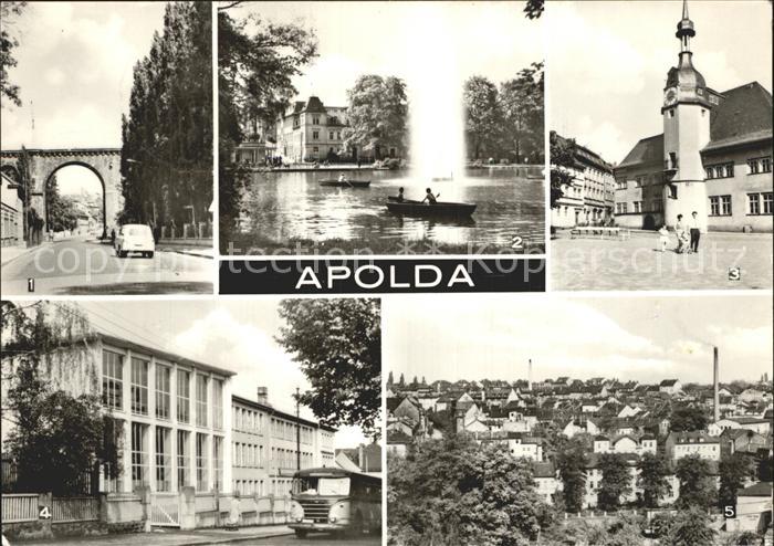 Apolda Viadukt Lohteich Rathaus Ingenierschule Teilansicht