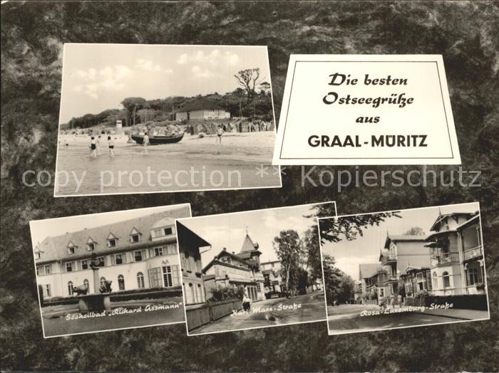 Graal-Mueritz Ostseebad Strand Seeheilbad Assmann Karl Marx Stadt Rosa Luxemburg