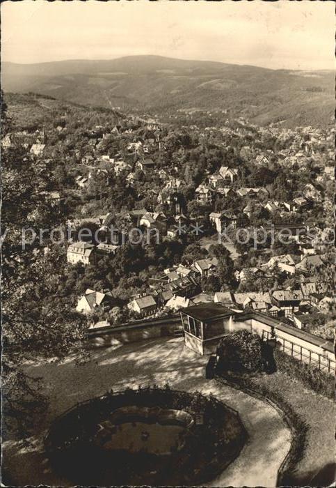 Wernigerode Harz Panorama Blick vom Schloss