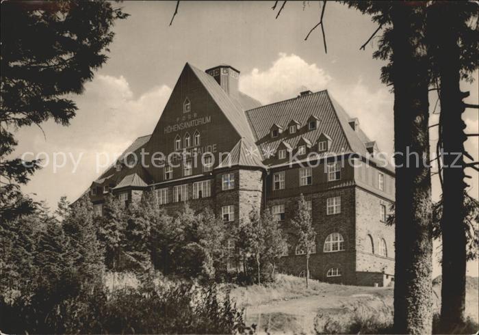 Oberwiesenthal Erzgebirge FDGB Hoehensanatorium Sachsenbaude