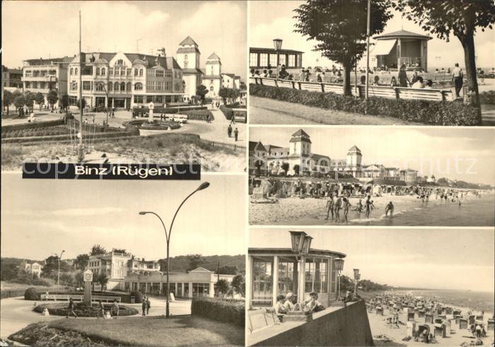 Binz Ruegen Kurhotel Konzertpavillon Strand Promenade Uhr