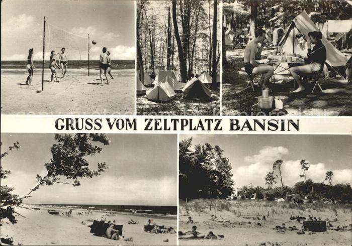 Bansin Ostseebad Zeltplatz Strand Beachvolleyball