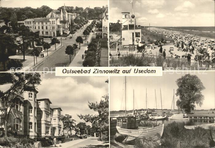 Zinnowitz Ostseebad Karl Marx Strasse Strand Promenade Achterwasser Insel Usedom