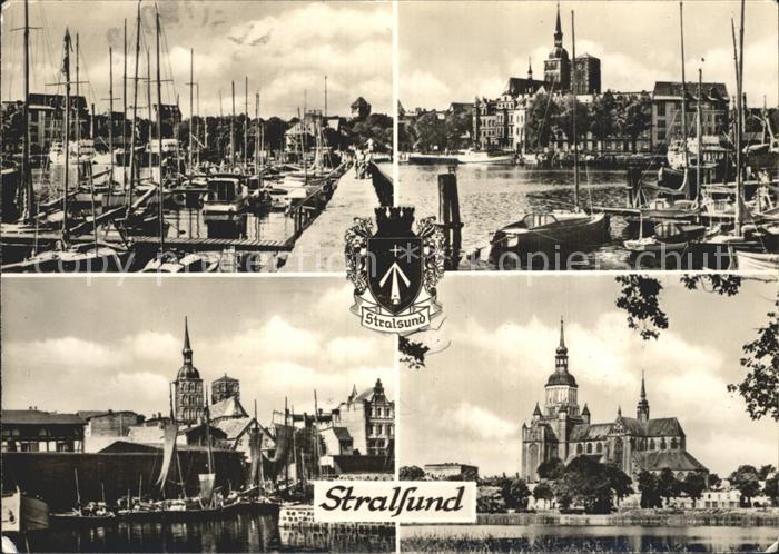 Stralsund Mecklenburg Vorpommern Hafen Kirche